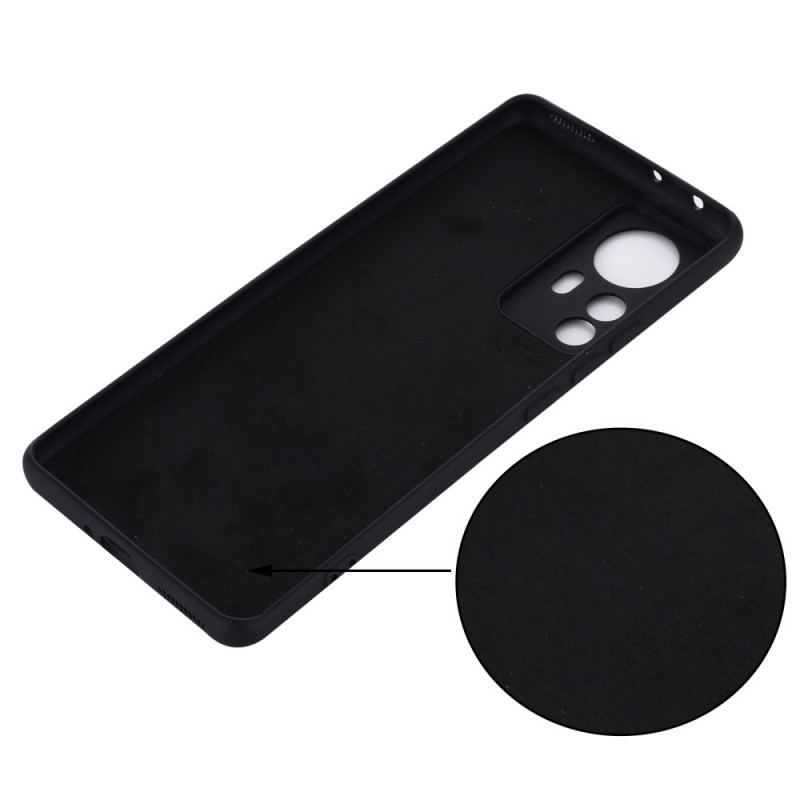 Coque Xiaomi 12 Pro Silicone Liquide Avec Lanière