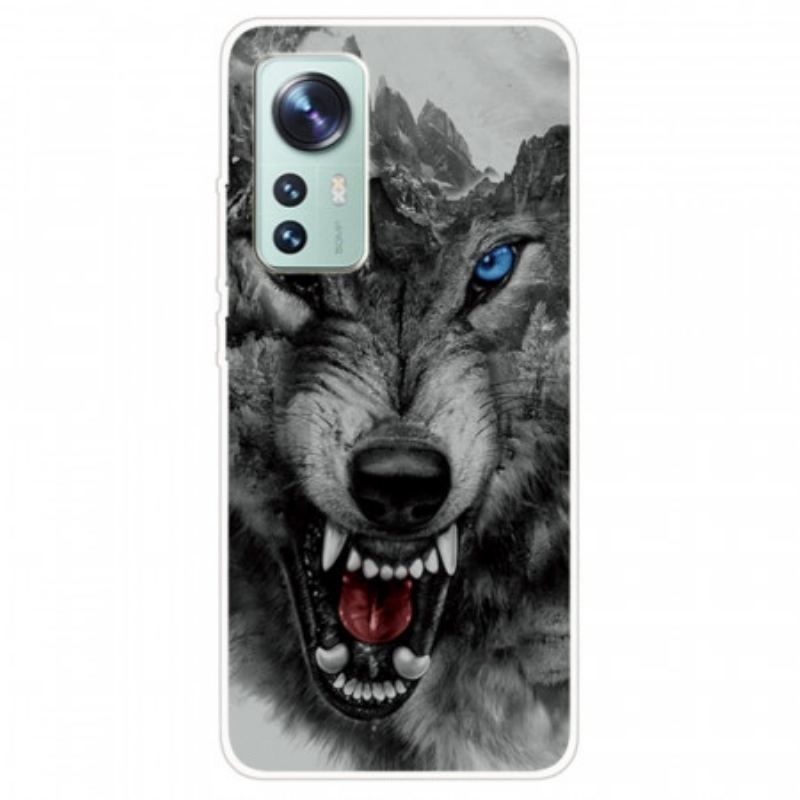 Coque Xiaomi 12 Pro Silicone Loup