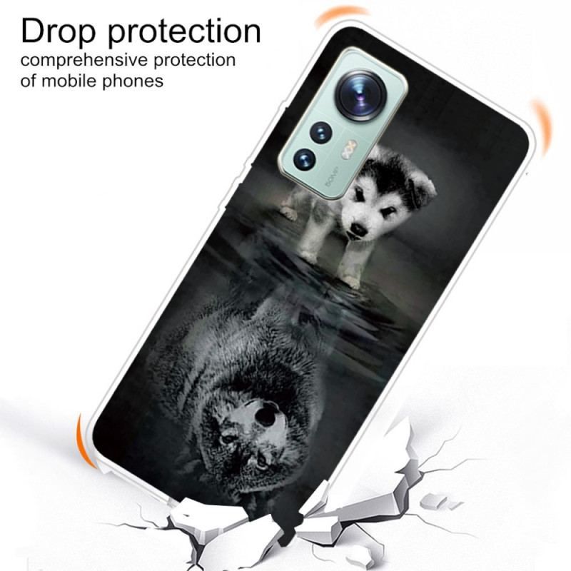 Coque Xiaomi 12 Pro Silicone Rêve de Chiot