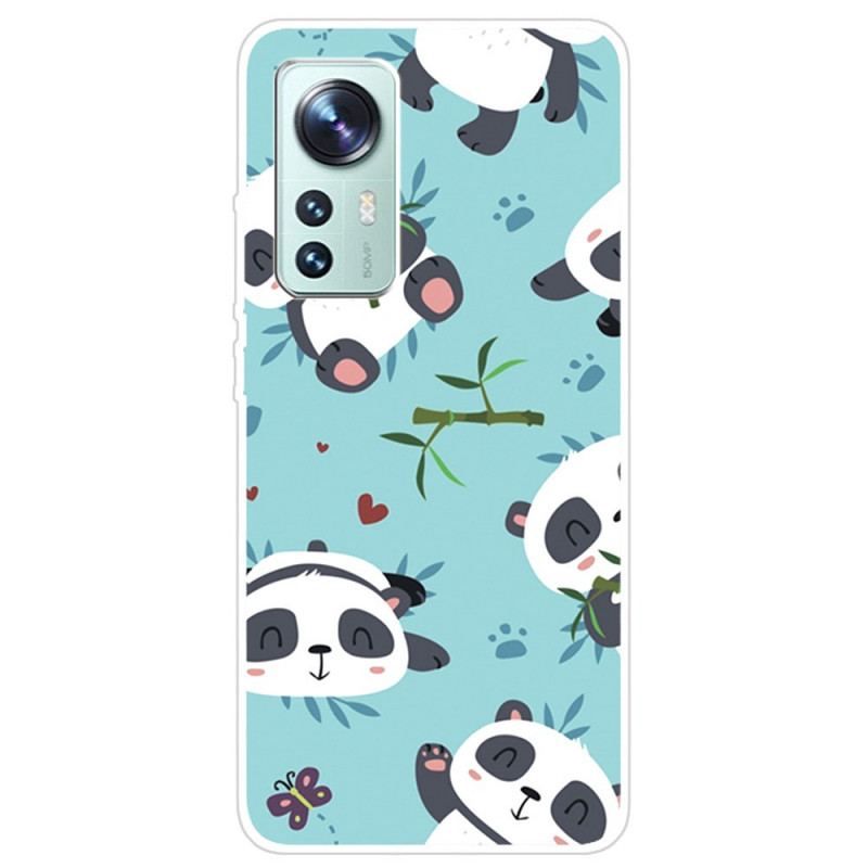 Coque Xiaomi 12 Pro Silicone Tas de Pandas