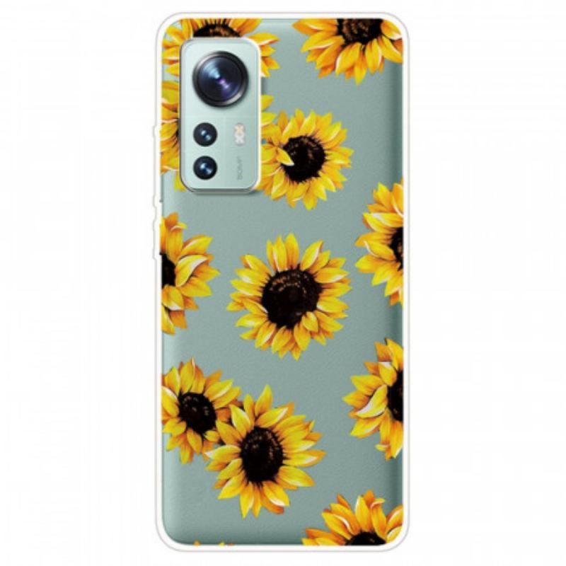 Coque Xiaomi 12 Pro Silicone Tournesols