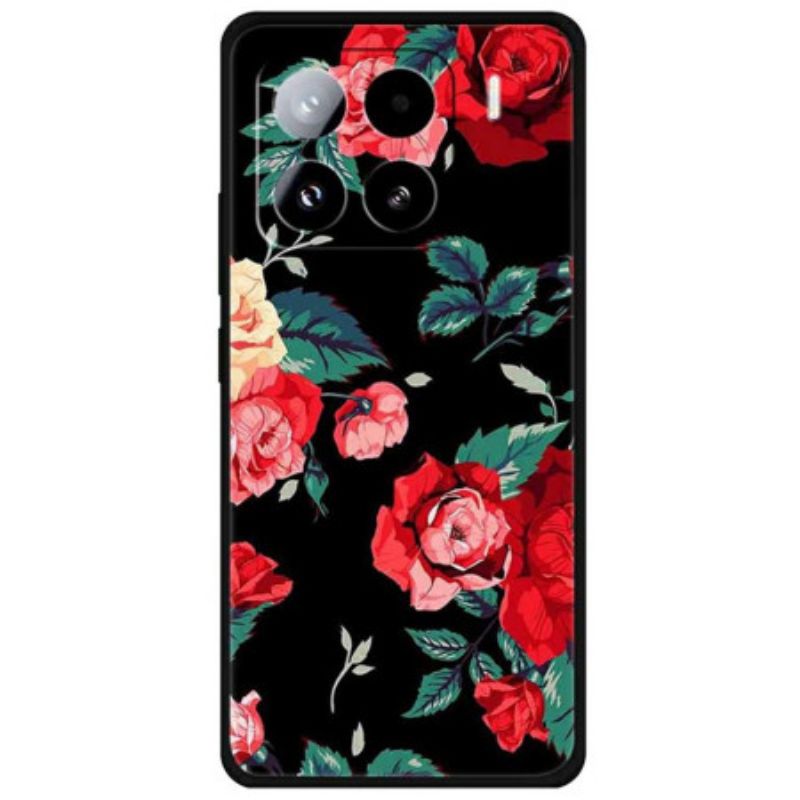 Coque Xiaomi 15 Pro Florale Rouge