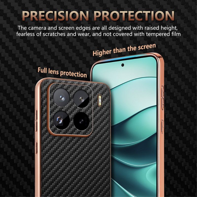Coque Xiaomi 15 Pro Texture Fibre Carbone AZNS