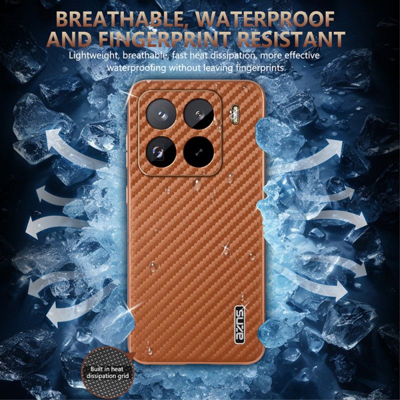 Coque Xiaomi 15 Pro Texture Fibre Carbone AZNS