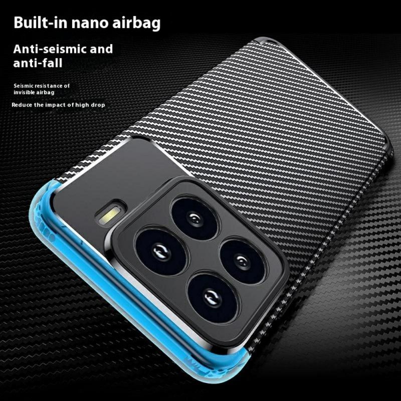 Coque Xiaomi 15 Texture Fibre de Carbone et Dissipation Thermique