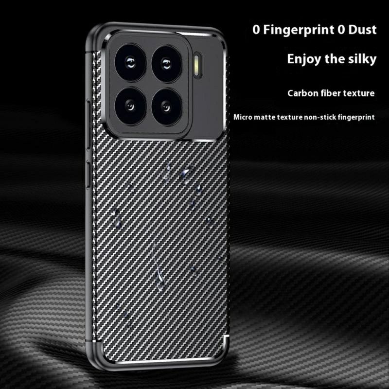 Coque Xiaomi 15 Texture Fibre de Carbone et Dissipation Thermique