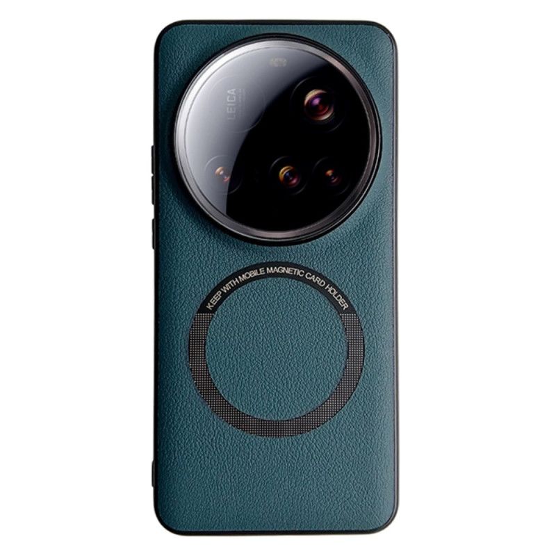 Coque Xiaomi 15 Ultra Compatible MagSagfe Effet Cuir