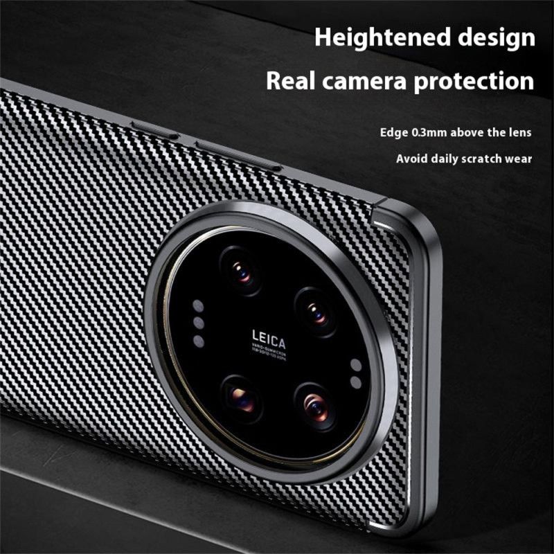 Coque Xiaomi 15 Ultra Texture Fibre de Carbone