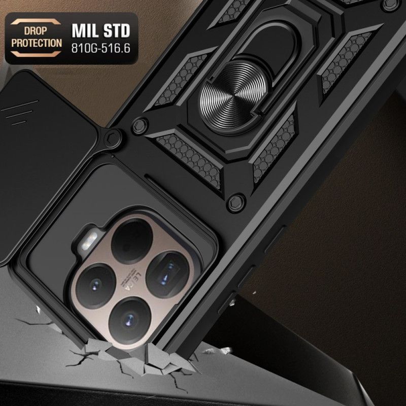 Coque Xiaomi 15T Pro Couvercle Coulissant pour Caméra et Support