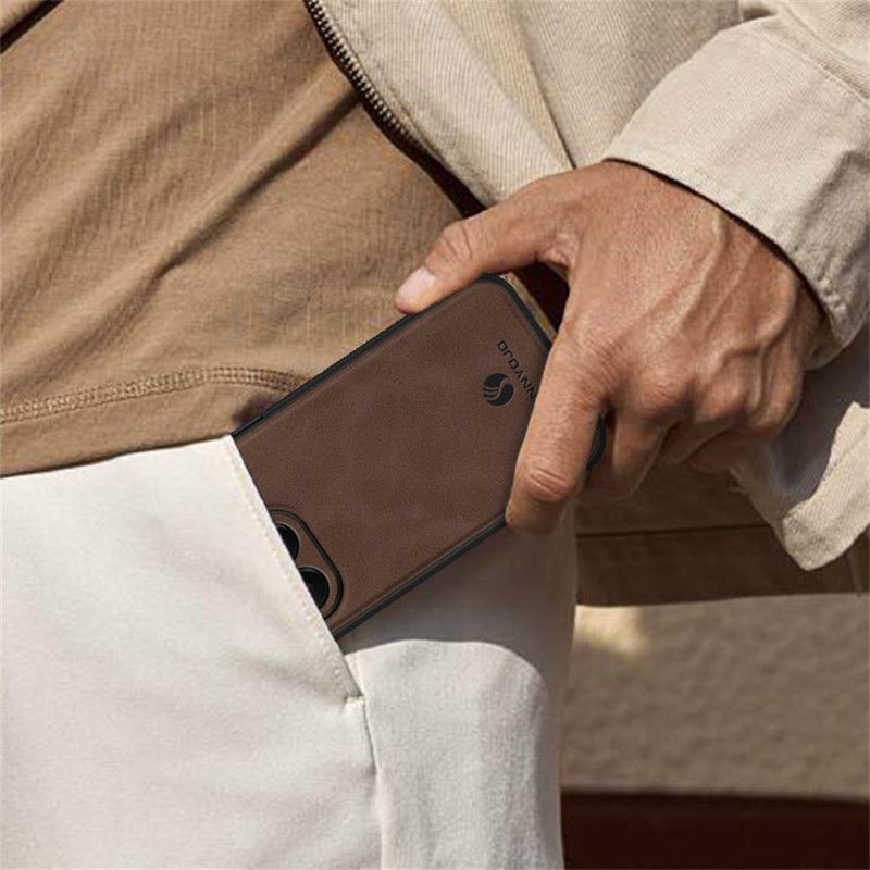 Coque Xiaomi 15T Pro Effet Cuir PINWUYO