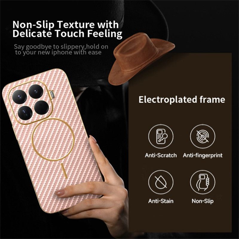 Coque Xiaomi 15T Pro Texture Fibre Carbone