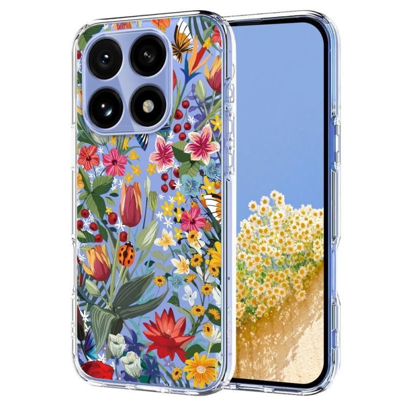 Coque Xiaomi 15T Transparente Florale