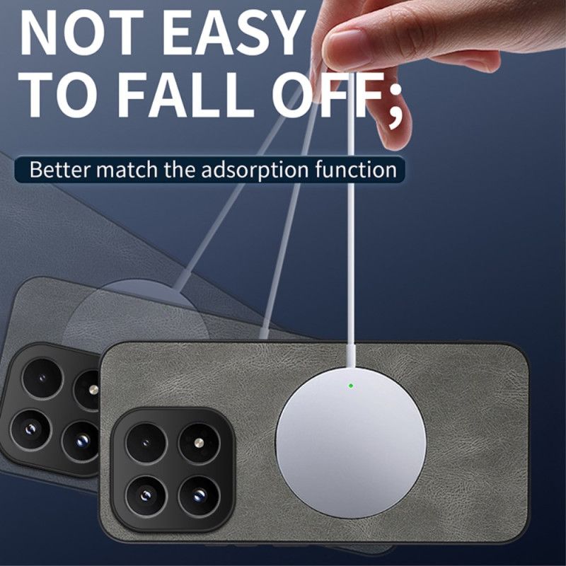 Coque Xiaomi 17 MagSafe Effet Cuir