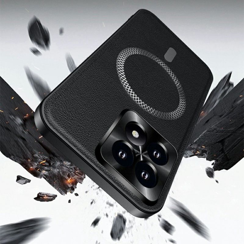 Coque Xiaomi 17 MagSafe Effet Cuir
