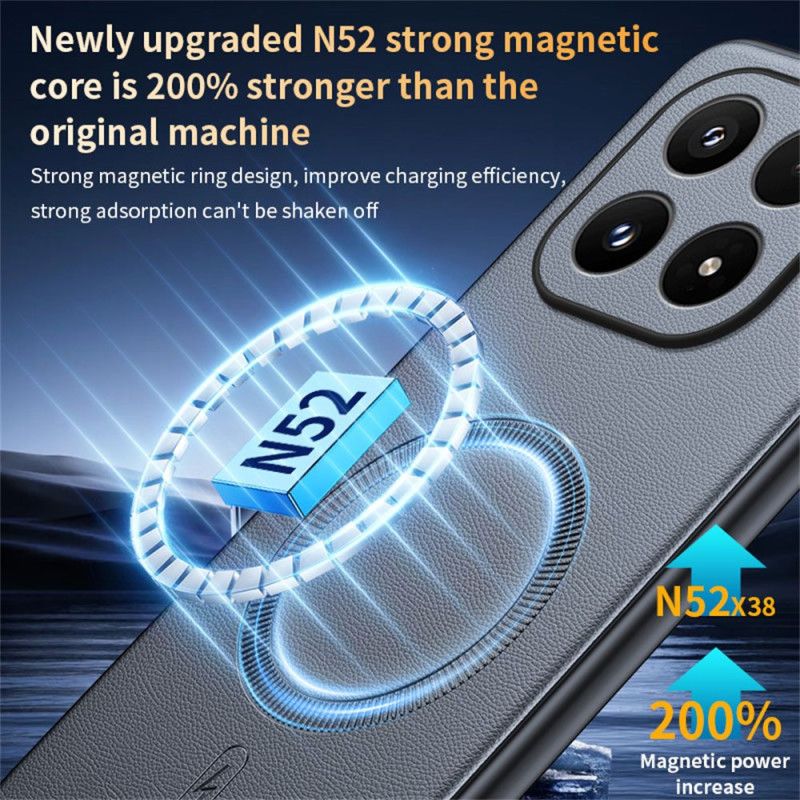 Coque Xiaomi 17 MagSafe Style Cuir