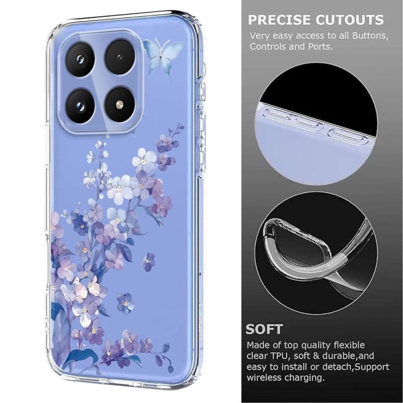 Coque Xiaomi 17 Papillons et Fleurs