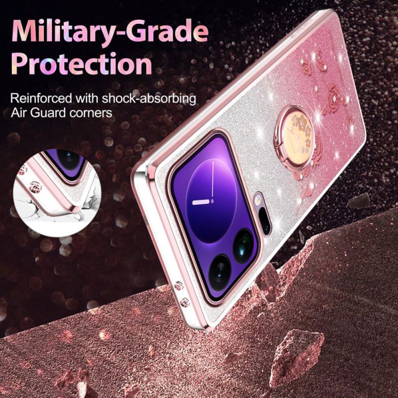 Coque Xiaomi 17 Pro Anneau-Support Strass