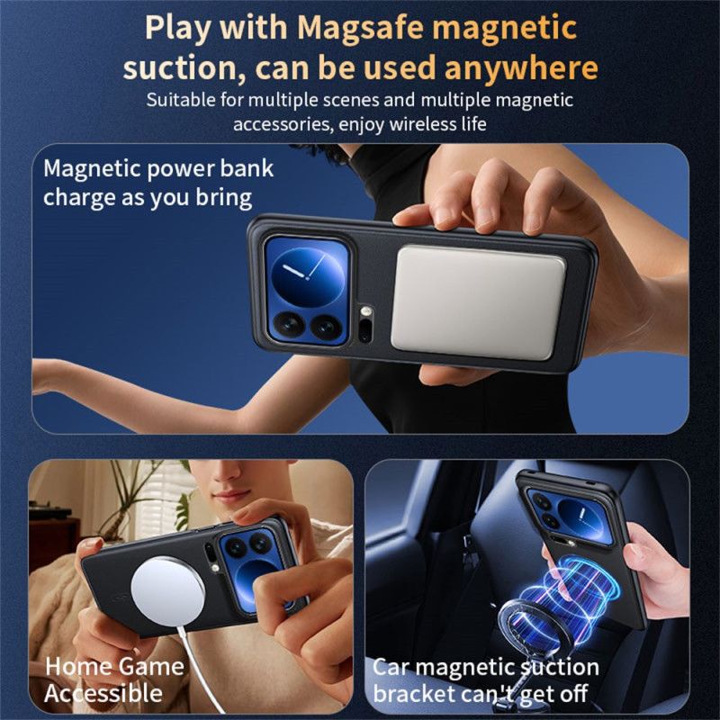 Coque Xiaomi 17 Pro Magnétique Revêtement Simi Cuir