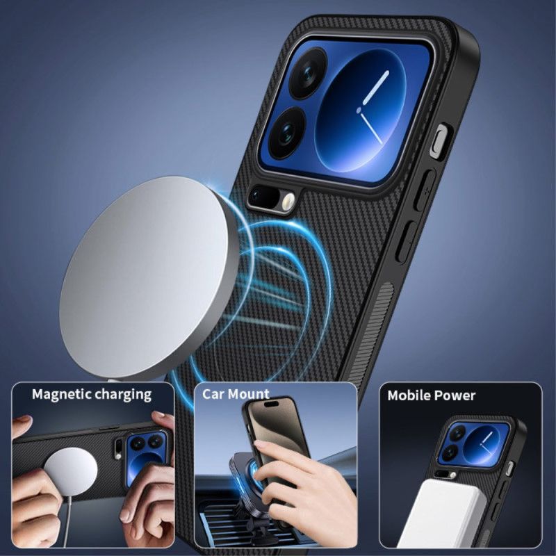 Coque Xiaomi 17 Pro MagSafe Fibre Carbone