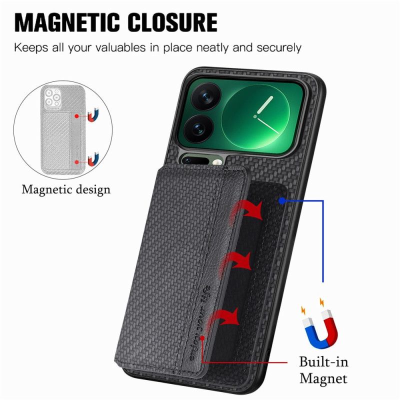 Coque Xiaomi 17 Pro Max Blocage RFID et Porte-Cartes Magnétique