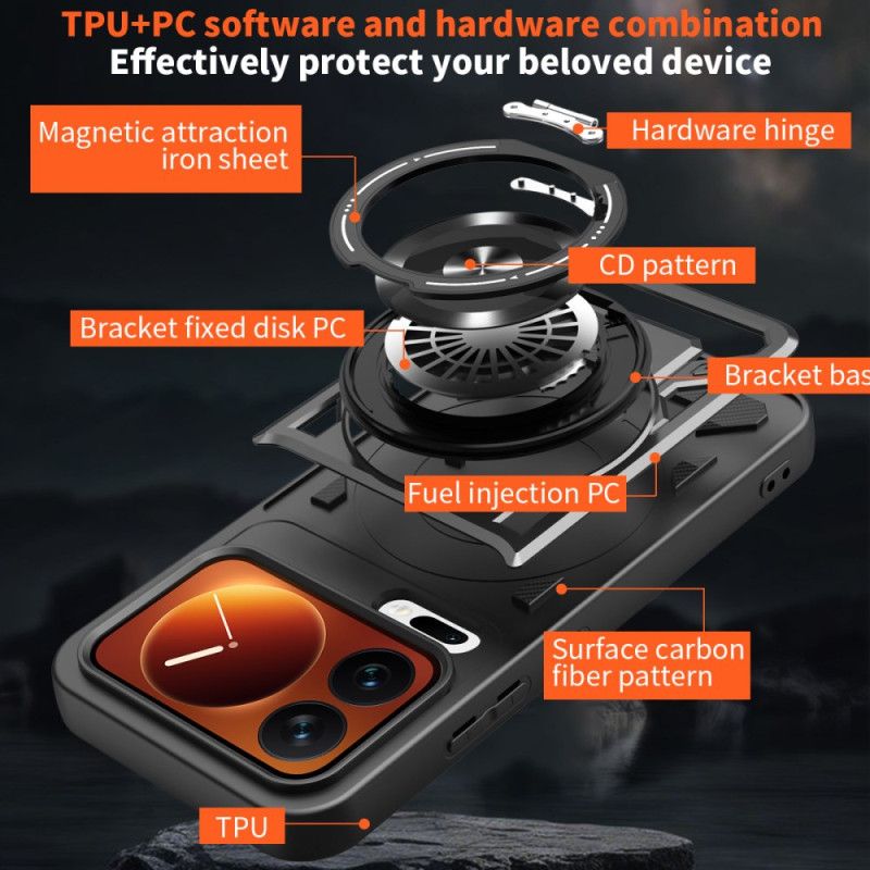 Coque Xiaomi 17 Pro Max Magnétique avec Support Rotatif