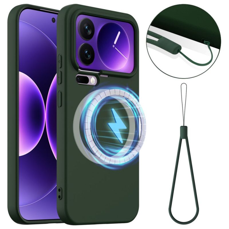 Coque Xiaomi 17 Pro Max Magnétique Silicone et Lanière