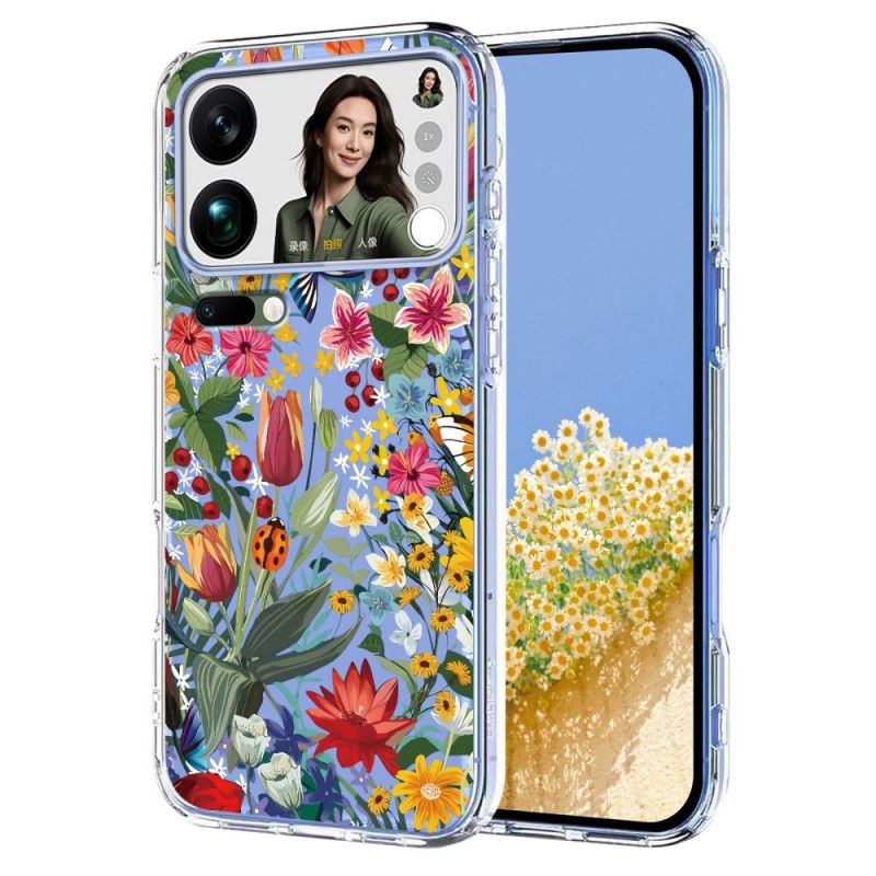 Coque Xiaomi 17 Pro Max Papillons et Fleurs
