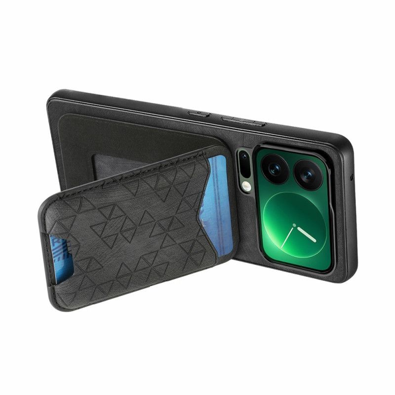 Coque Xiaomi 17 Pro Max Porte-Cartes et Support Ajustable