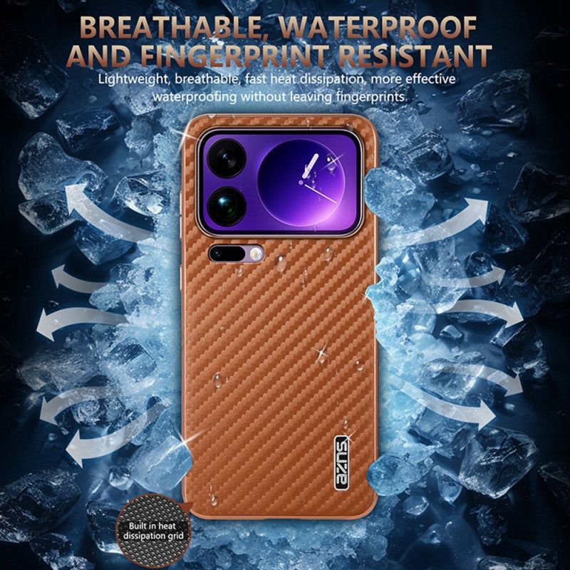 Coque Xiaomi 17 Pro Max Texture Fibre de Carbone AZNS