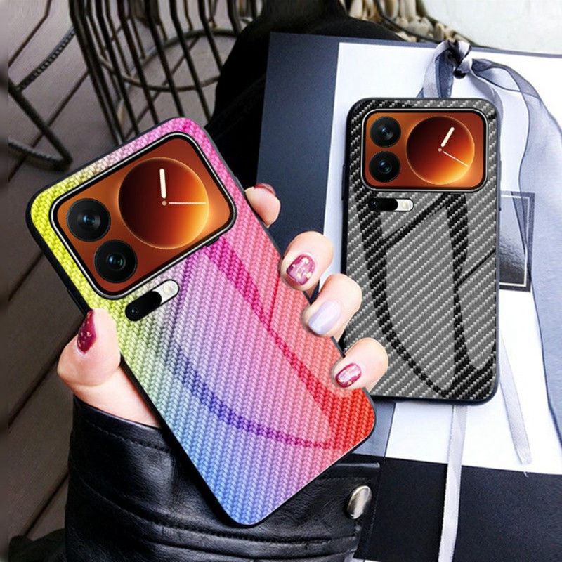 Coque Xiaomi 17 Pro Max Verre Trempé Fibre Carbone