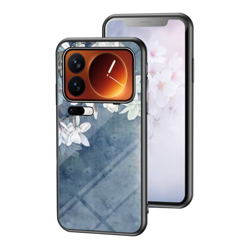 Coque Xiaomi 17 Pro Max Verre Trempé Motif Floral