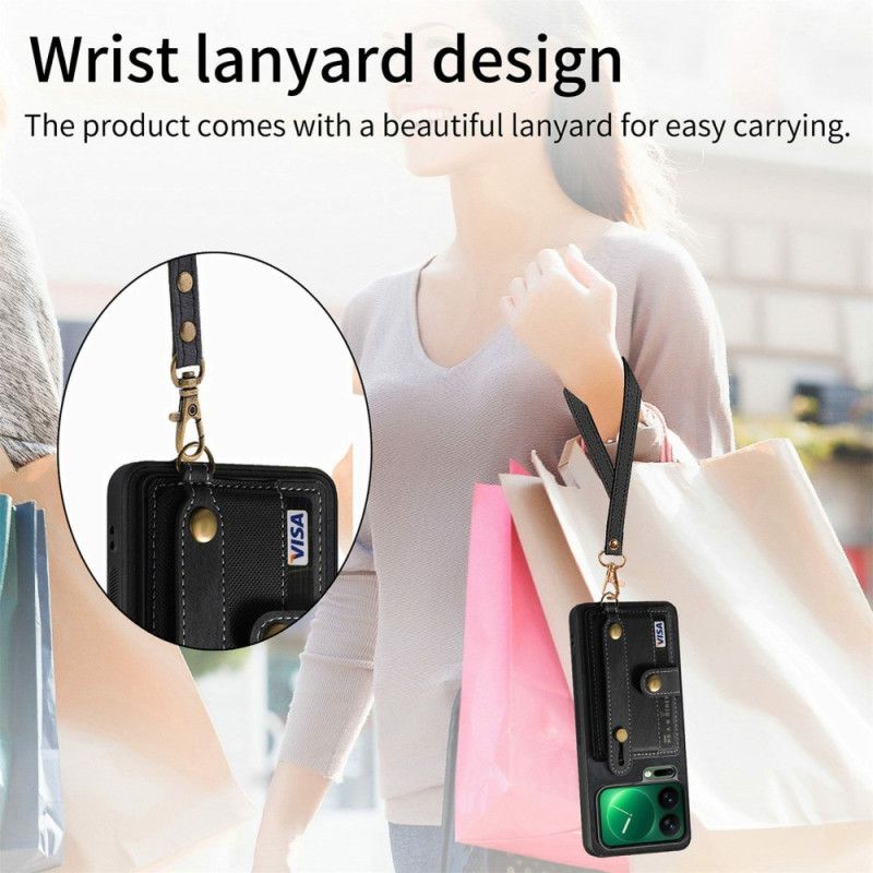 Coque Xiaomi 17 Pro Porte-Cartes et Support Béquille