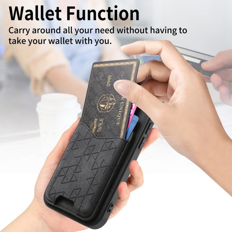 Coque Xiaomi 17 Pro Porte-Cartes et Support Motif Gravé