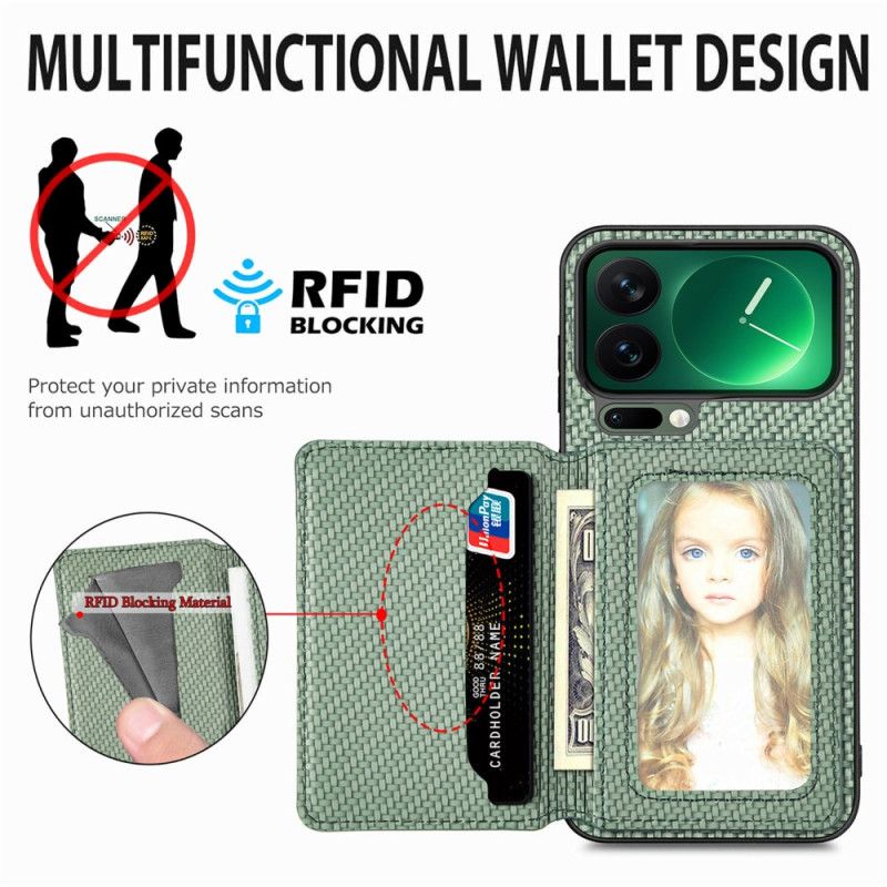 Coque Xiaomi 17 Pro Protection RFID et Porte-Cartes Magnétique