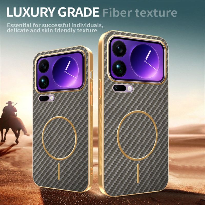 Coque Xiaomi 17 Pro Texture Fibre Carbone