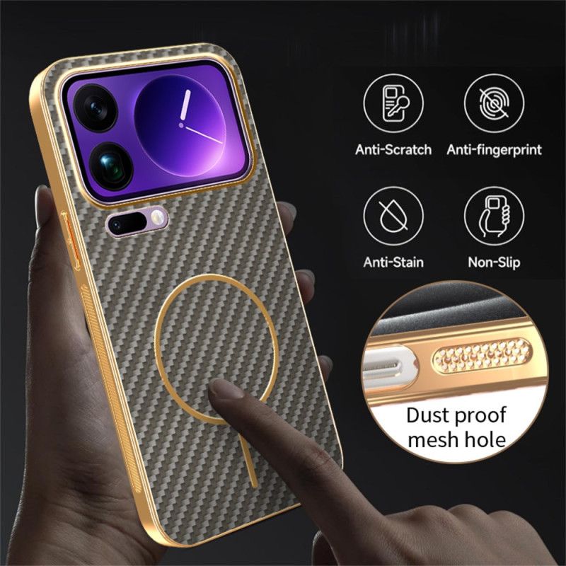 Coque Xiaomi 17 Pro Texture Fibre Carbone