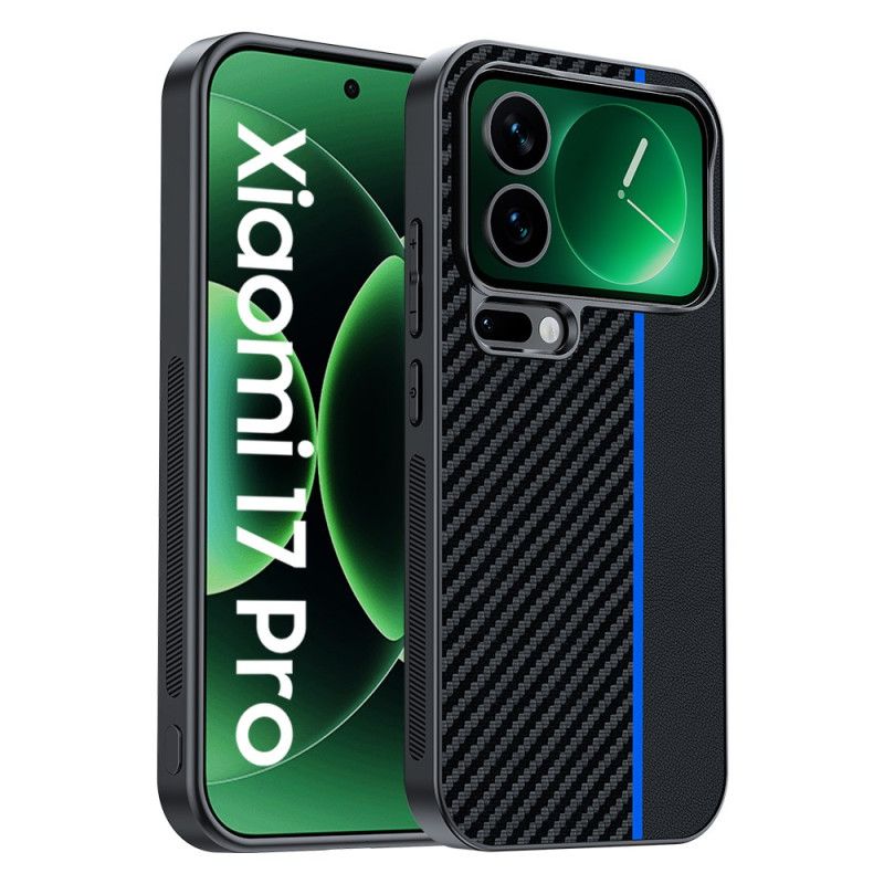 Coque Xiaomi 17 Pro Texture Fibre Carbone