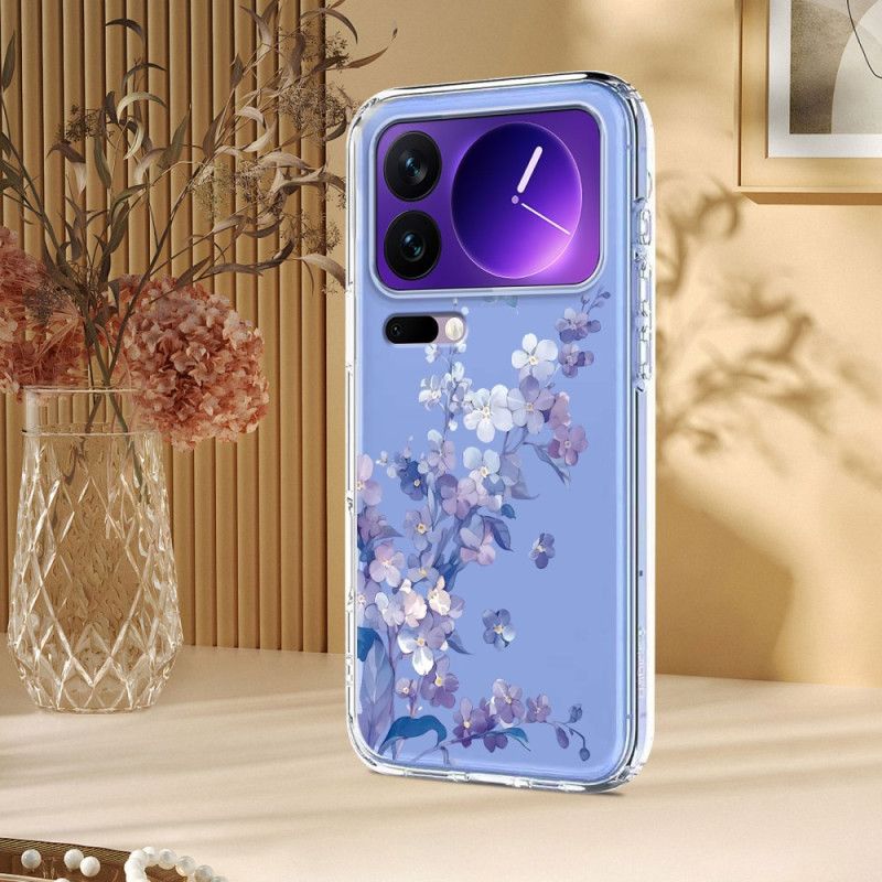 Coque Xiaomi 17 Pro Transparentes Papillons et Fleurs