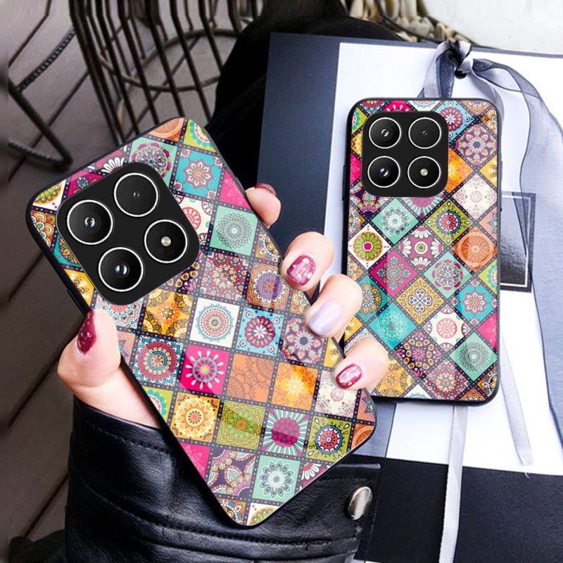 Coque Xiaomi 17 Support Patchwork à Lanière