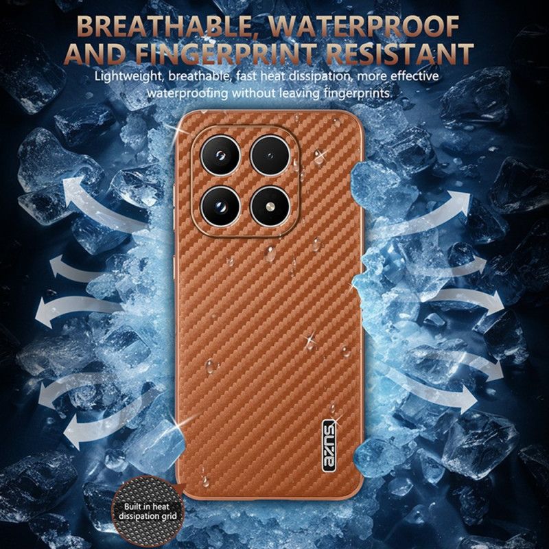 Coque Xiaomi 17 Texture Fibre de Carbone AZNS