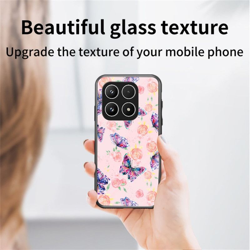Coque Xiaomi 17 Verre Trempé Motif Papillons