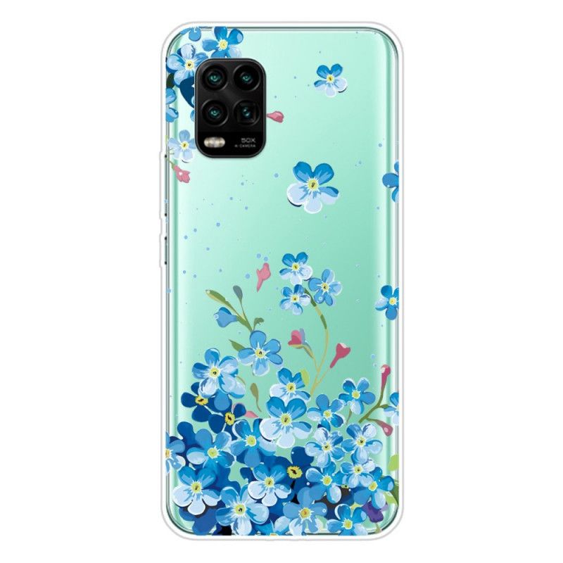 Coque Xiaomi Mi 10 Lite Bouquet De Fleurs Bleues