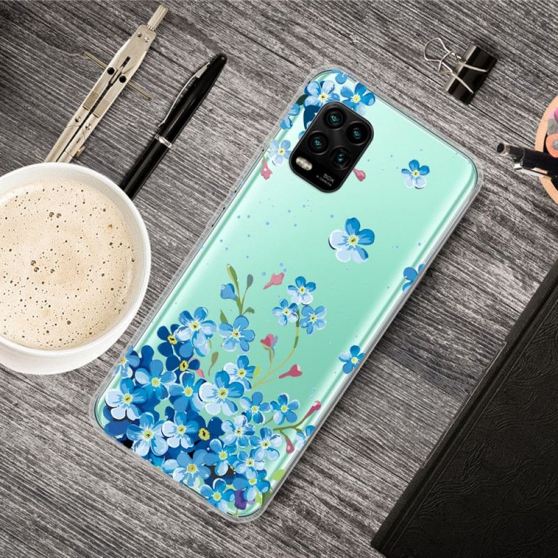 Coque Xiaomi Mi 10 Lite Bouquet De Fleurs Bleues