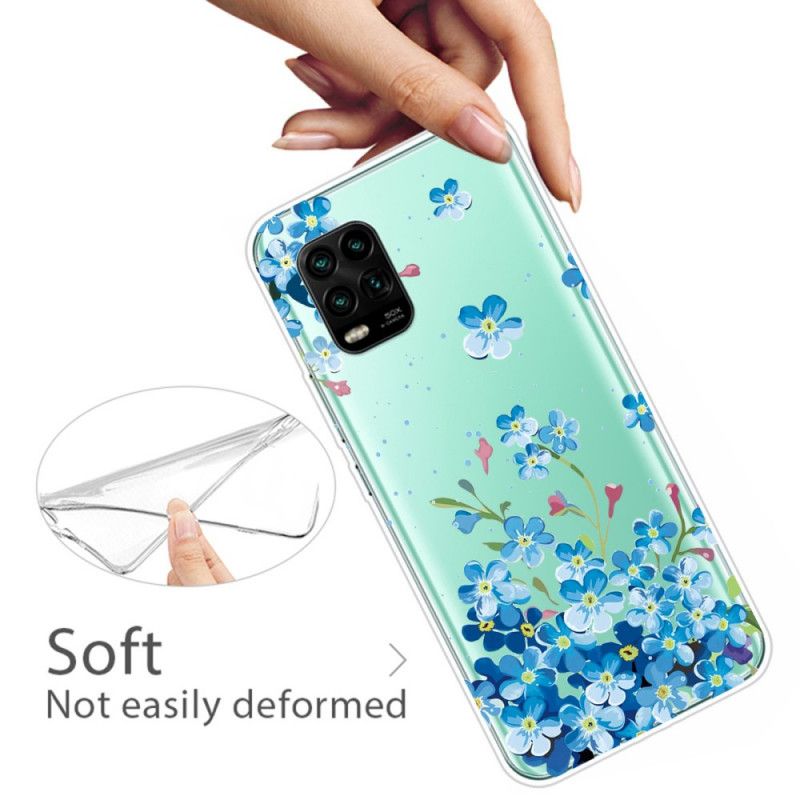 Coque Xiaomi Mi 10 Lite Bouquet De Fleurs Bleues
