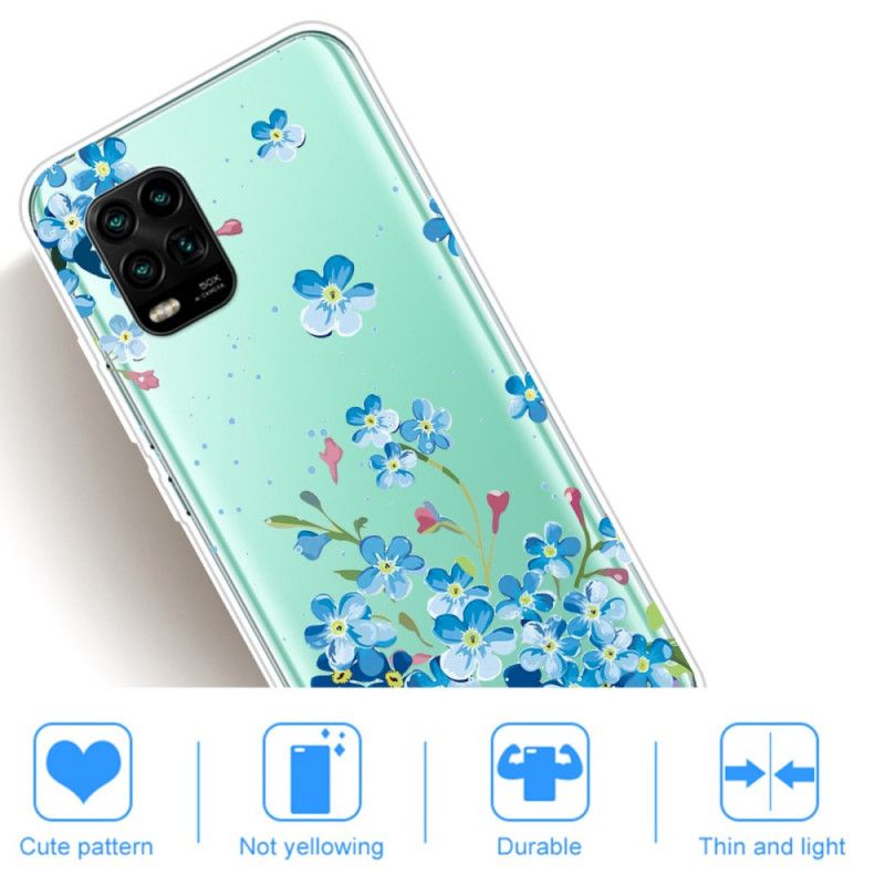 Coque Xiaomi Mi 10 Lite Bouquet De Fleurs Bleues