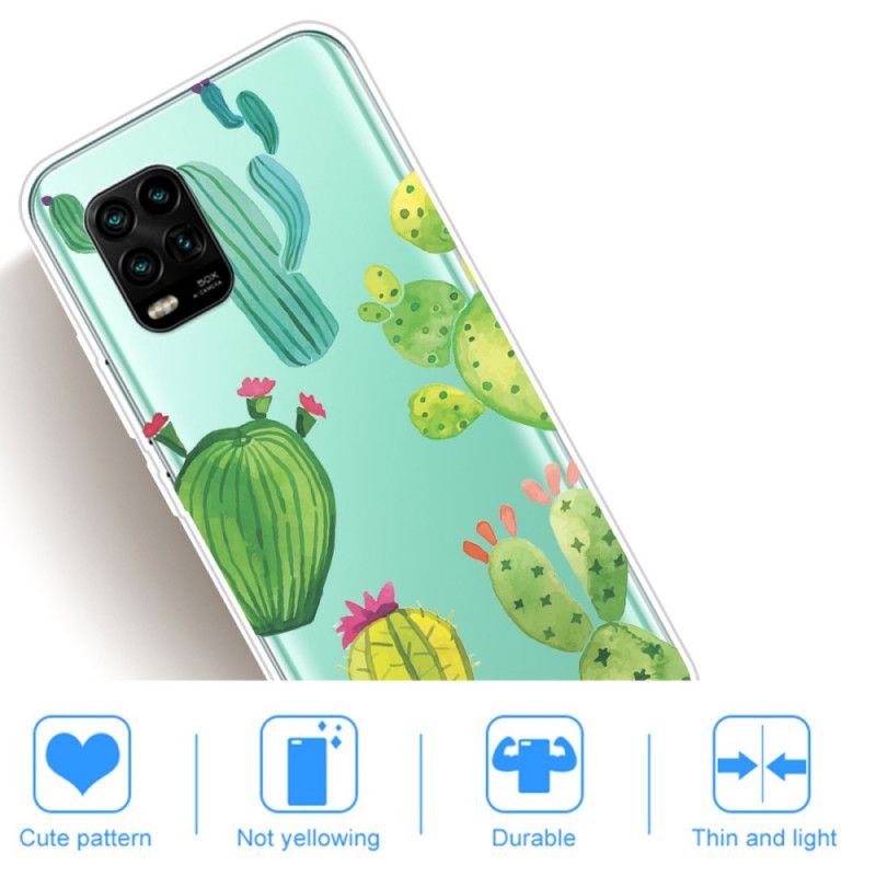 Coque Xiaomi Mi 10 Lite Cactus Aquarelle