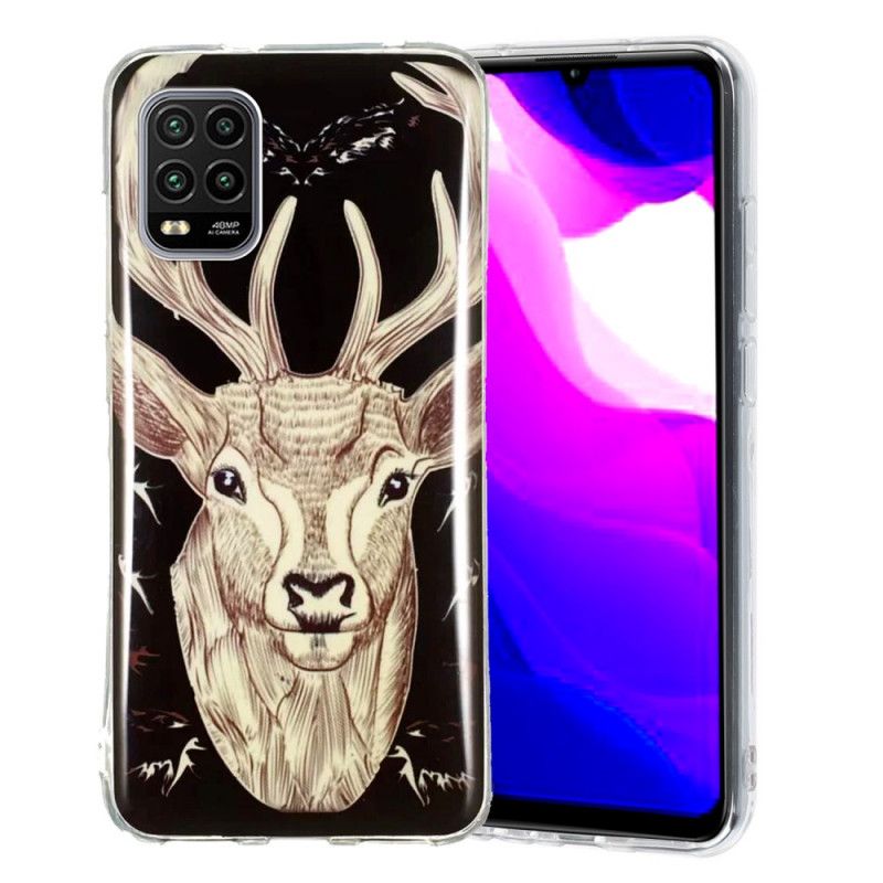 Coque Xiaomi Mi 10 Lite Cerf Majestueux Fluorescente