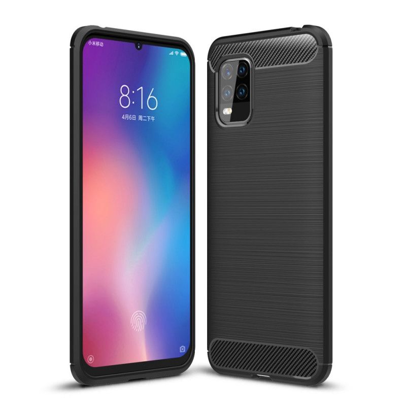 Coque Xiaomi Mi 10 Lite Fibre Carbone Brossée