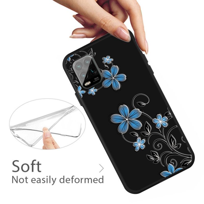 Coque Xiaomi Mi 10 Lite Fleurs Bleues