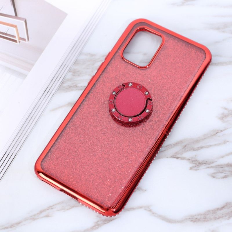 Coque Xiaomi Mi 10 Lite Paillettes Et Diamants Anneau-support